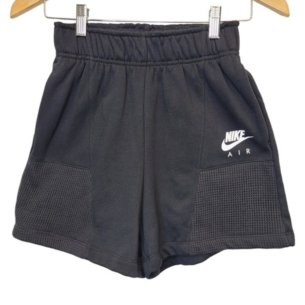 NWT Nike Air Fleece Black Athletic High Waisted Shorts Womens XS